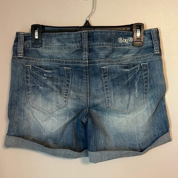 Guess Mid Rise Denim Jean Shorts Sz 27 - Picture 3 of 11